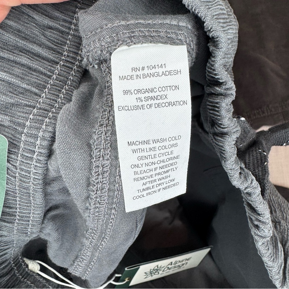 Alpine Design Women’s Corduroy Hike Pants XS New With Tags‎ Organic Cotton - Picture 8 of 11